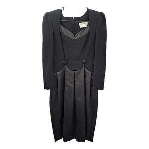 Morton Myles for The Warrens Elegant Black Vintage Dress Size 8